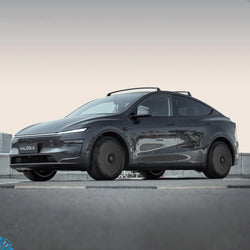 2025+ Tesla Model Y (Juniper) HALODISC 2 Ready-to-Paint (RTP) Customizable Wheel Covers (Set of 4) | HALOBLK