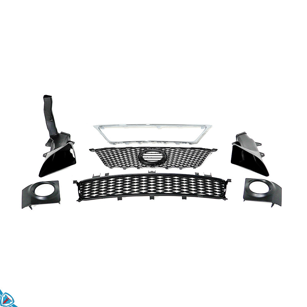 2006-2013 Lexus IS250 IS350 (XE20) to ISF Style Front Bumper Conversion Kit