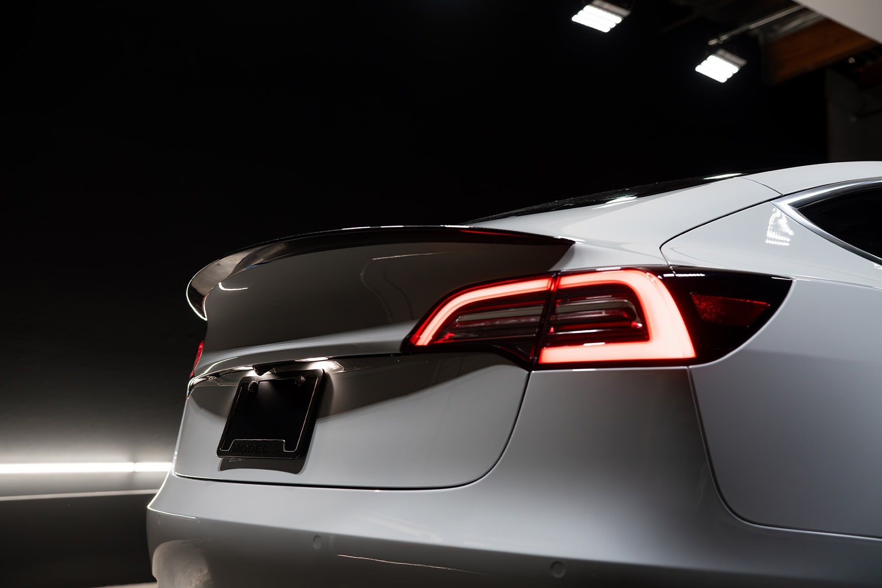 2017-2023 Tesla Model 3 (1st Gen) PF Style Dry Carbon Fiber Trunk Spoiler | FYBR Aerodynamics