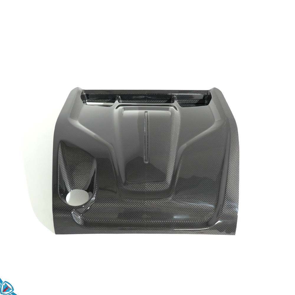 2022+ Lotus Emira LPE Pre-Preg (Dry) Carbon Fiber Engine Cover for 2.0T I4 Engine | FYBR Aerodynamics Main image