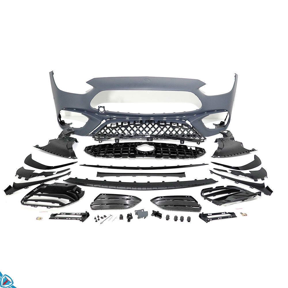 2022-2025 Mercedes-Benz C-Class Pre-Facelift (W206) C63 AMG Style Polypropylene Front Bumper Conversion Kit | E3Tuning