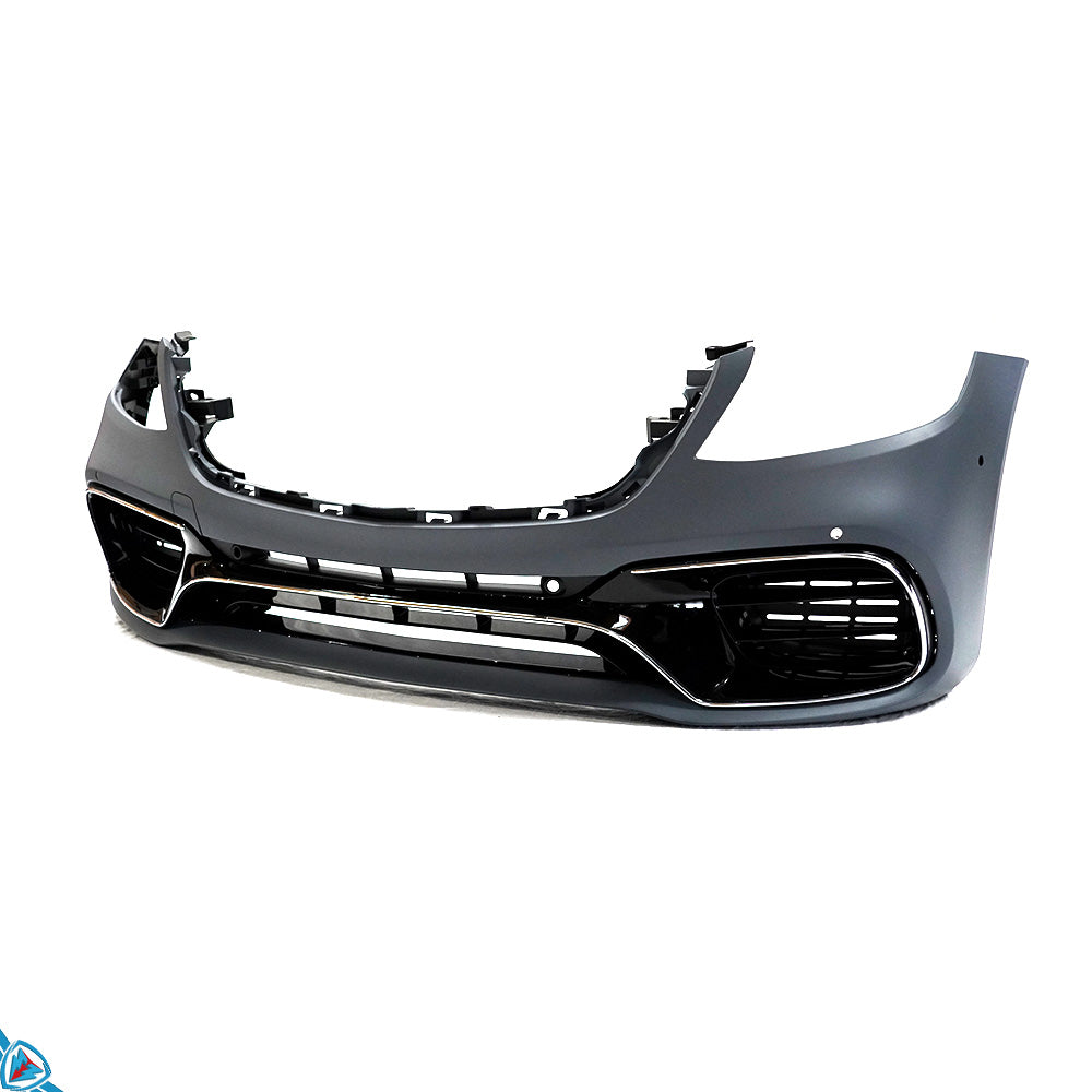 2018-2020 Mercedes-Benz S-Class Facelift (W222) S63 AMG Style Polypropylene Front Bumper Conversion Kit | E3Tuning Main image