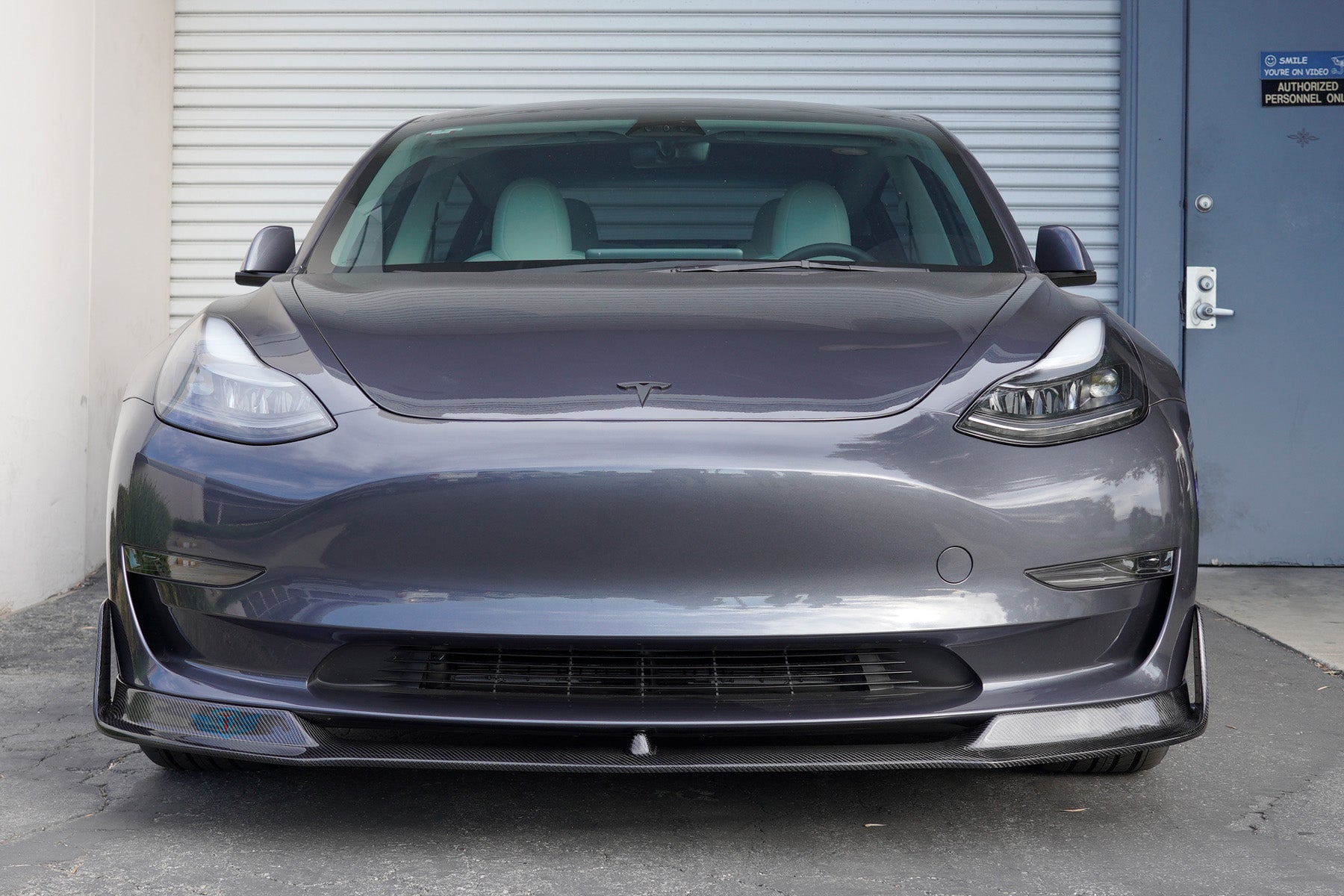 2017-2023 Tesla Model 3 (MK1) VSX Style Carbon Fiber Front Lip | FYBR Aerodynamics