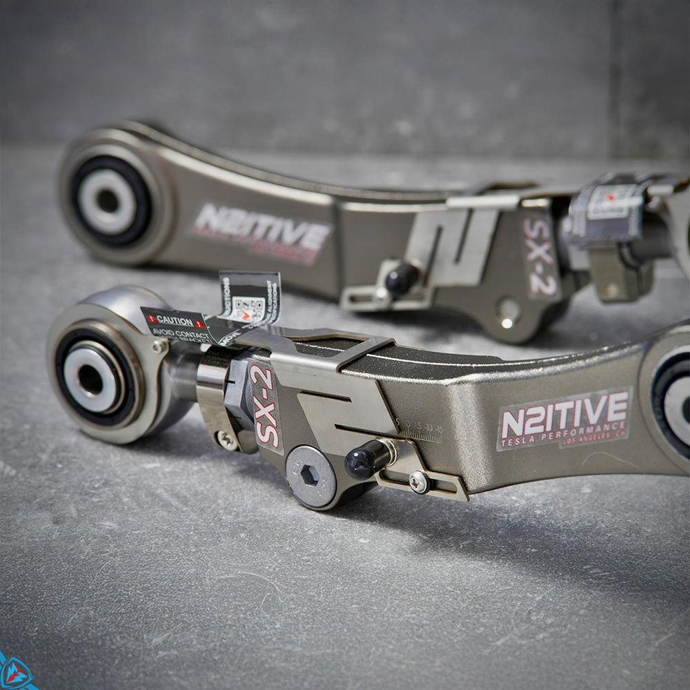 2012-2021 Tesla Model S / Model X (Including Plaid) SX-2 Adjustable Aluminum Rear Camber Arms | N2itive