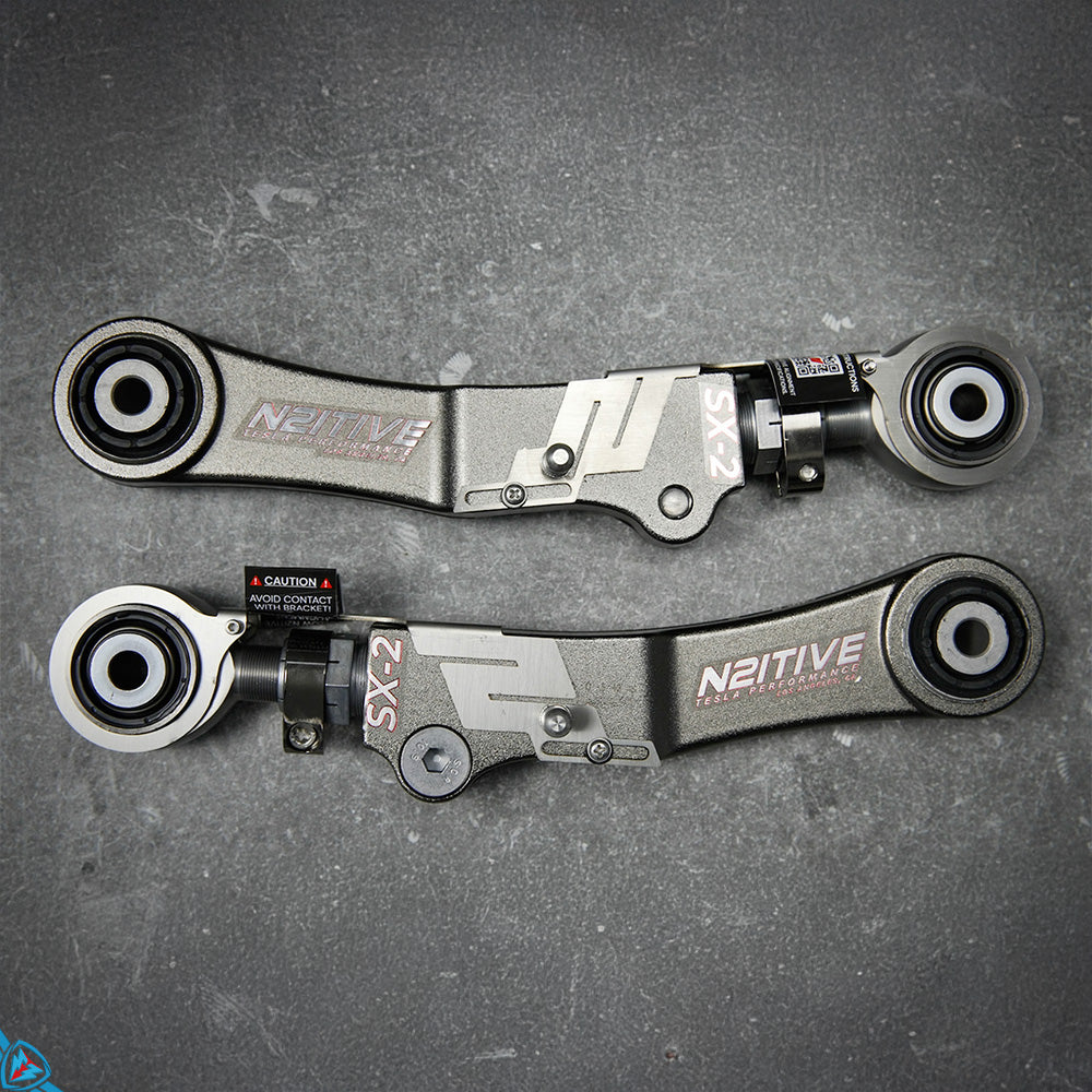 2012-2021 Tesla Model S / Model X (Including Plaid) SX-2 Adjustable Aluminum Rear Camber Arms | N2itive