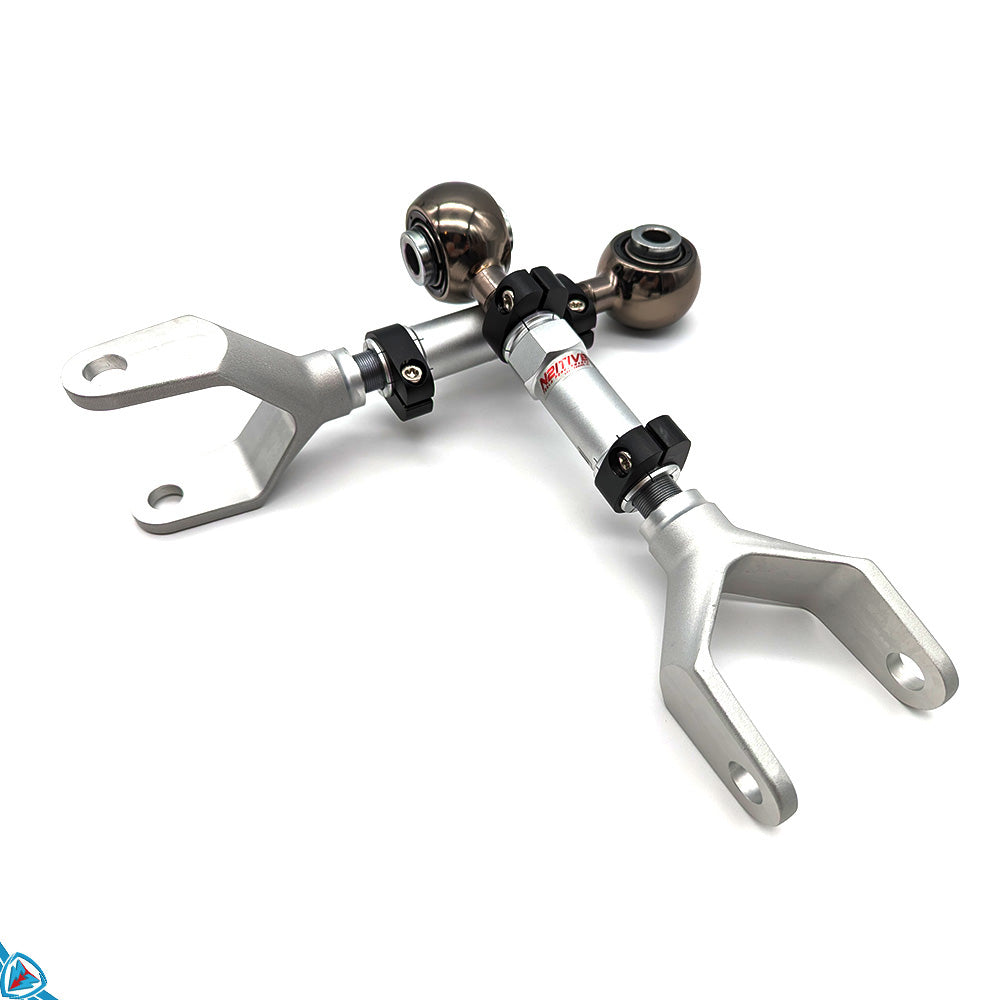 N2itive Tesla Model 3 / Y Adjustable Rear Camber Arms (Pair) [CLEAR ANNODIZED]