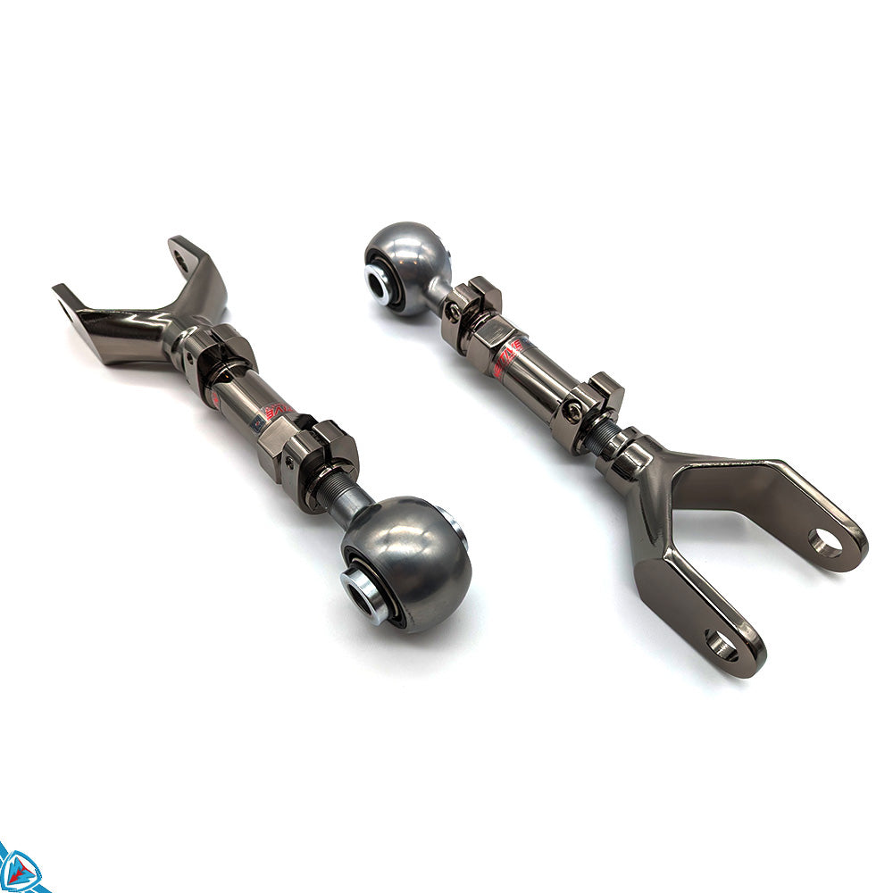 Tesla Model 3 / Y Black Electroless Nickel Plated Adjustable Rear Camber Arms (Pair) | N2itive Main image