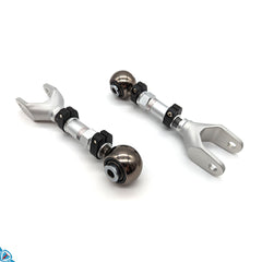 N2itive Tesla Model 3 / Y Adjustable Rear Toe Arms (Pair) [CLEAR & RED]