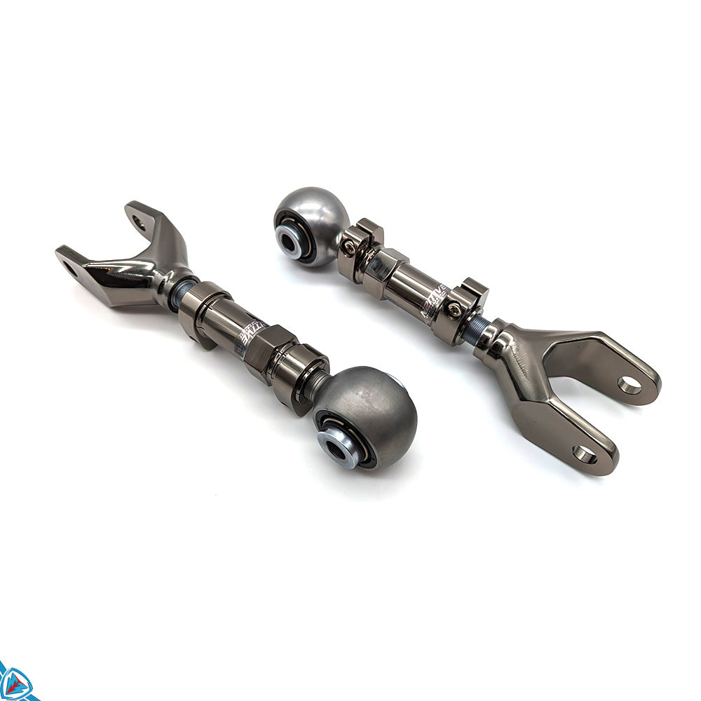 Tesla Model 3 / Y Black Electroless Nickel Plated Adjustable Rear Toe Arms (Pair) | N2itive Main image