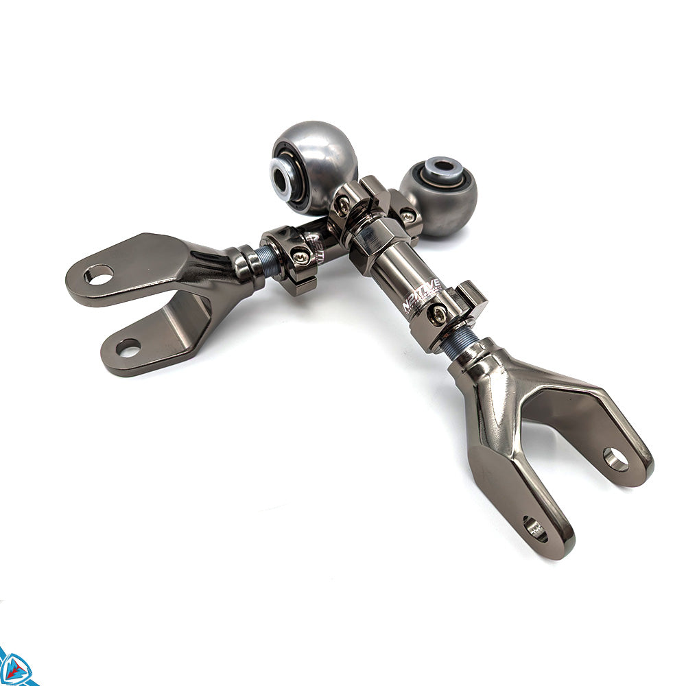 Tesla Model 3 / Y Black Electroless Nickel Plated Adjustable Rear Toe Arms (Pair) | N2itive