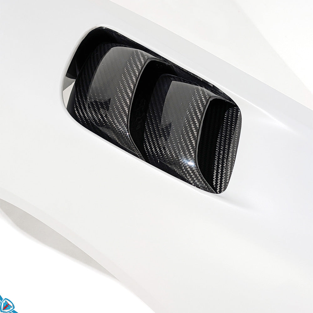 2017-2025 Porsche 718 Cayman & Boxster (982) GT4 RS Style Dry Carbon Fiber Fender Conversion Kit [Liner Included] | E3Tuning