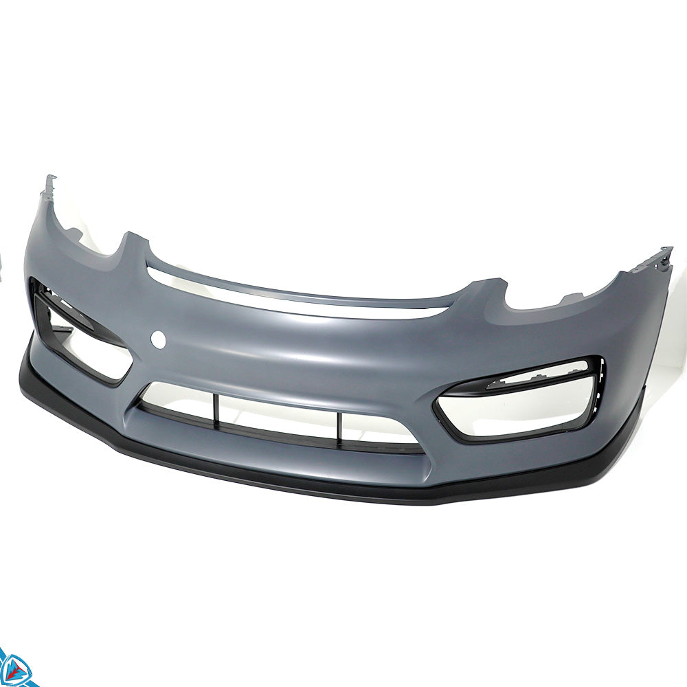 2013-2016 Porsche Boxster & Cayman (981) to GT4 Style Front Bumper Conversion [Includes LED DRLs] Secondary image
