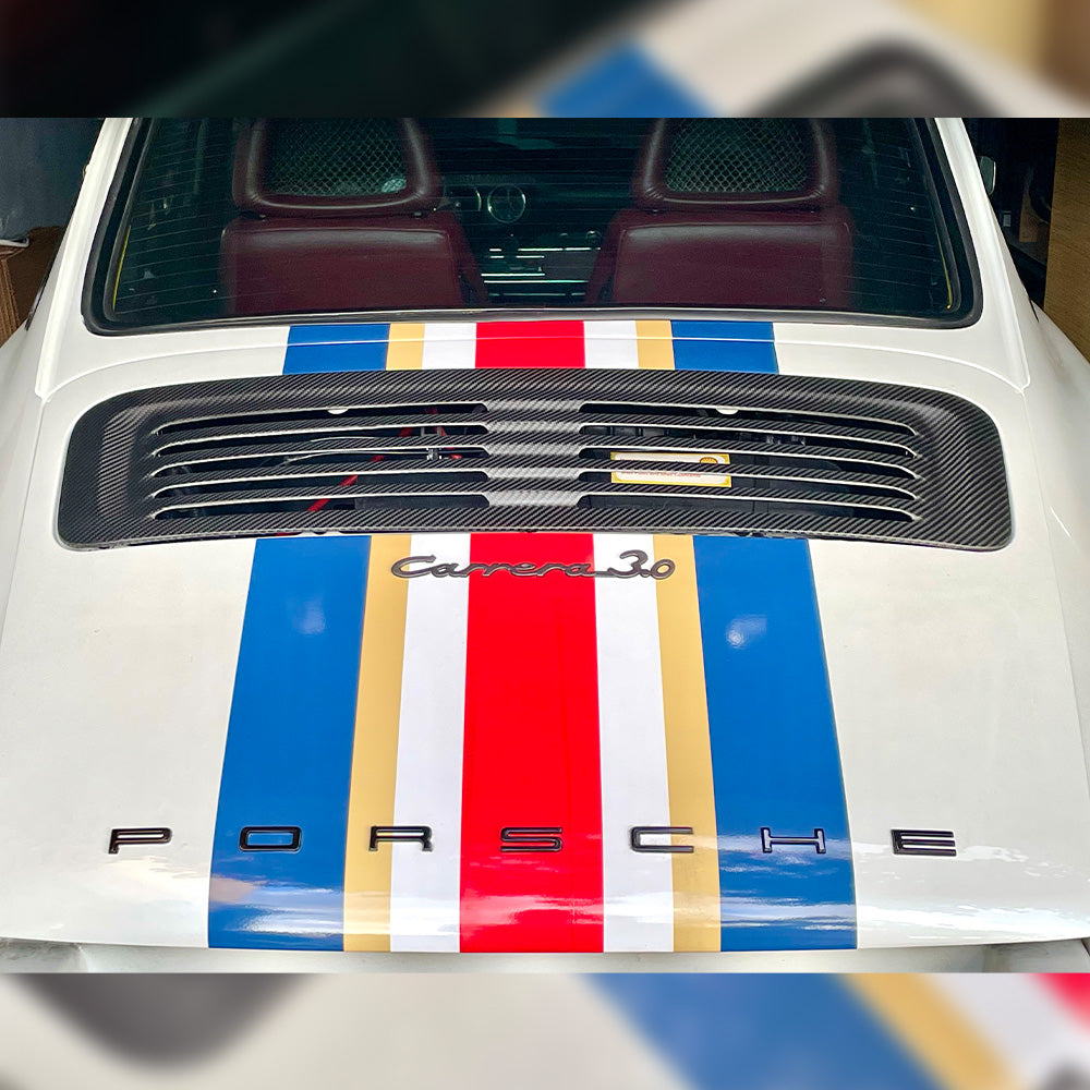 1963-1989 Porsche 911 (G-Body/964) Pre-Preg Carbon Fiber Engine Lid Grille [Launch Edition] | PROTOKRAFT