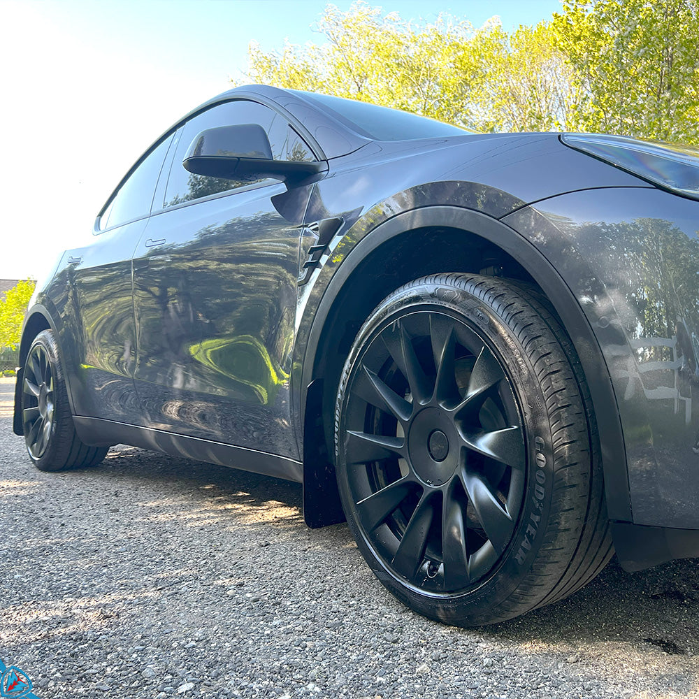 2020-2023 Tesla Model Y (1st-Gen / Juniper) Polyurethane Mud Flaps | Rally Armor