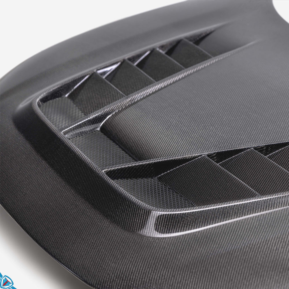 2024+ Honda Civic Type R (FL5) TV Style Full Carbon Fiber Vented Hood | SEIBON