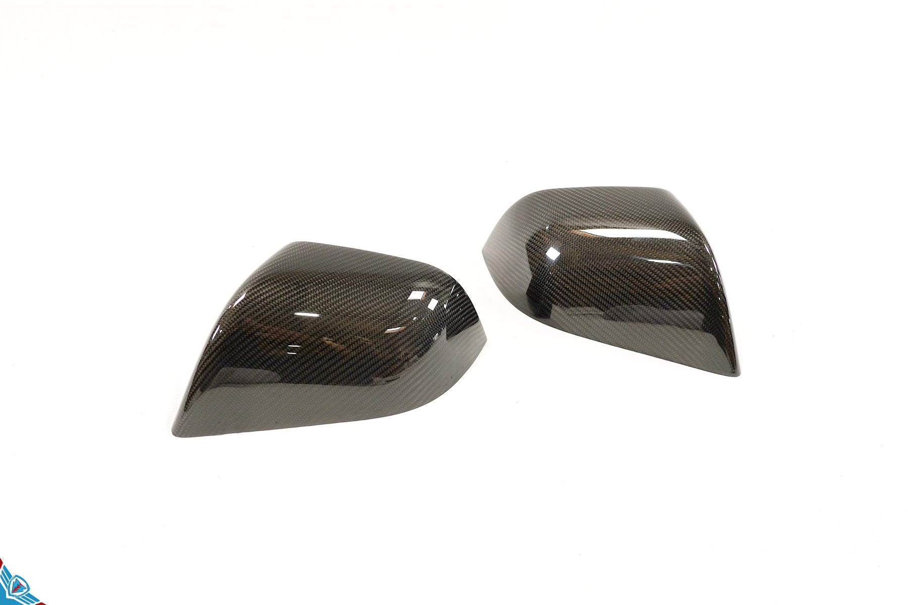 2017-2024 Tesla Model 3 & Model Y (MK1) OEM Style Dry Carbon Fiber Mirror Cover Overlays | FYBR Aerodynamics Secondary image