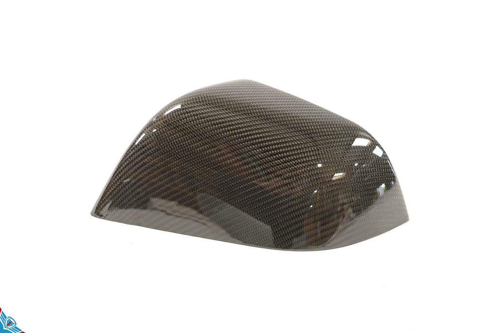 2017-2024 Tesla Model 3 & Model Y (MK1) OEM Style Dry Carbon Fiber Mirror Cover Overlays | FYBR Aerodynamics