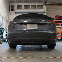 2017-2023 Tesla Model 3 (Legacy) AR Style High Kick Carbon Fiber Trunk Spoiler | FYBR Aerodynamics