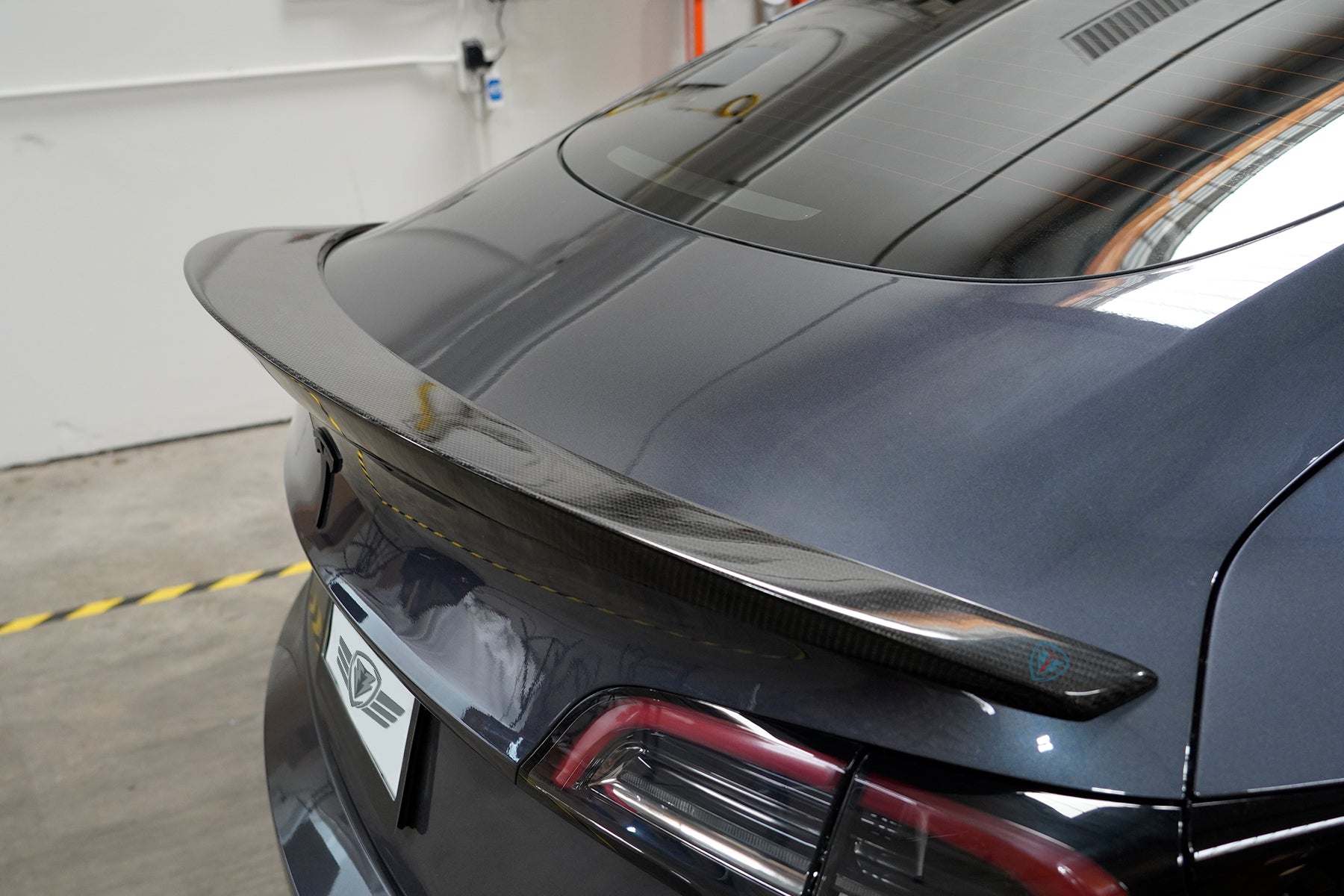 2017-2026 Tesla Model 3 (MK1 / Highland) MX High Kick Carbon Fiber Trunk Spoiler | FYBR Aerodynamics
