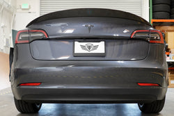 2017-2026 Tesla Model 3 (MK1 / Highland) MX High Kick Carbon Fiber Trunk Spoiler | FYBR Aerodynamics