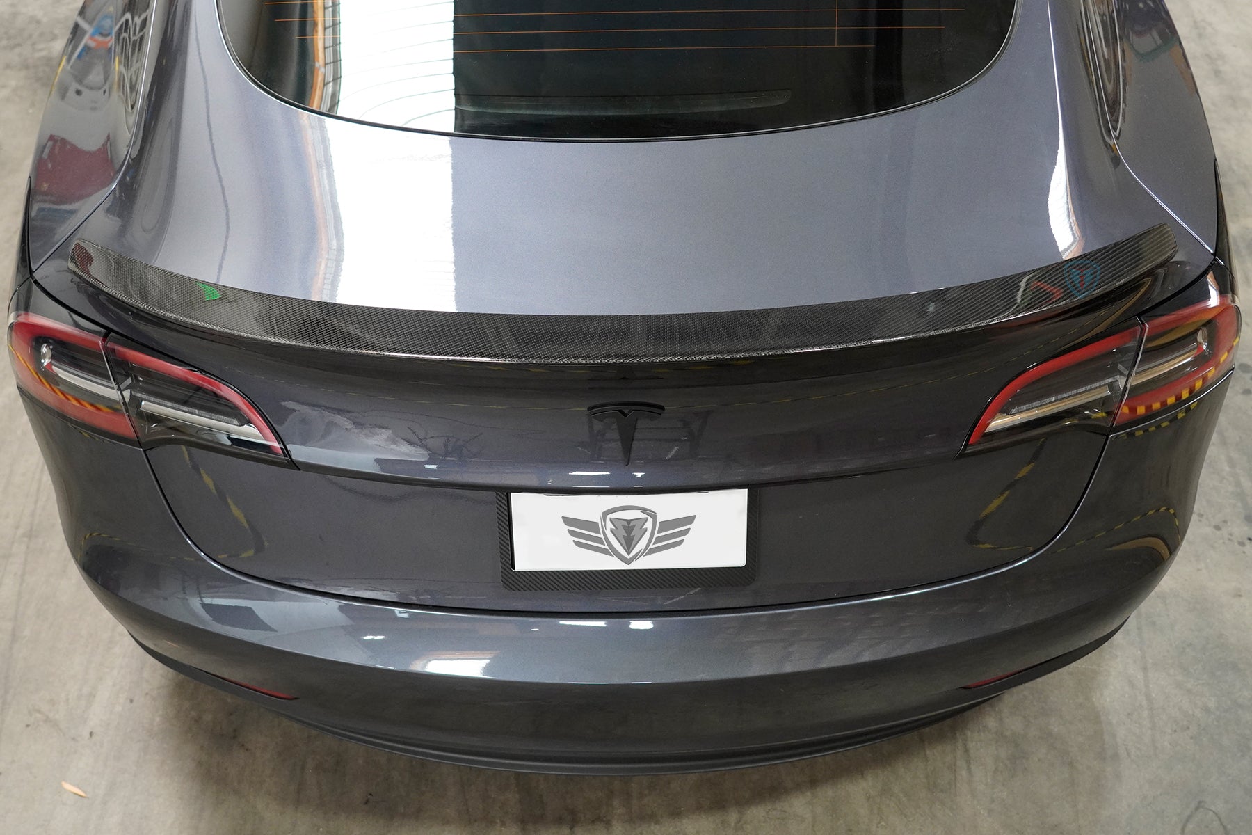 2017-2026 Tesla Model 3 (MK1 / Highland) MX High Kick Carbon Fiber Trunk Spoiler | FYBR Aerodynamics