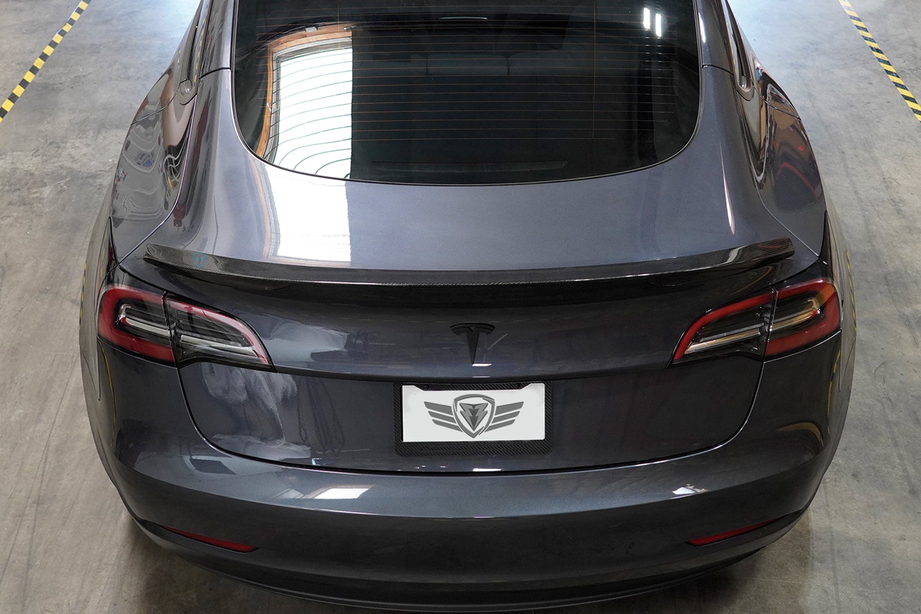 2017-2026 Tesla Model 3 (MK1 / Highland) MX High Kick Carbon Fiber Trunk Spoiler | FYBR Aerodynamics