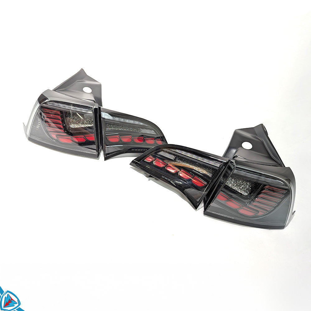 Tesla Model Y & Model 3 (Up to 2023) Sequential Dragon Scale GTS Style Tail Lights Main image