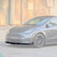 2020-2024 Tesla Model Y (1st Gen) EVF Style Dry Carbon Fiber Front Lip | EVFuel