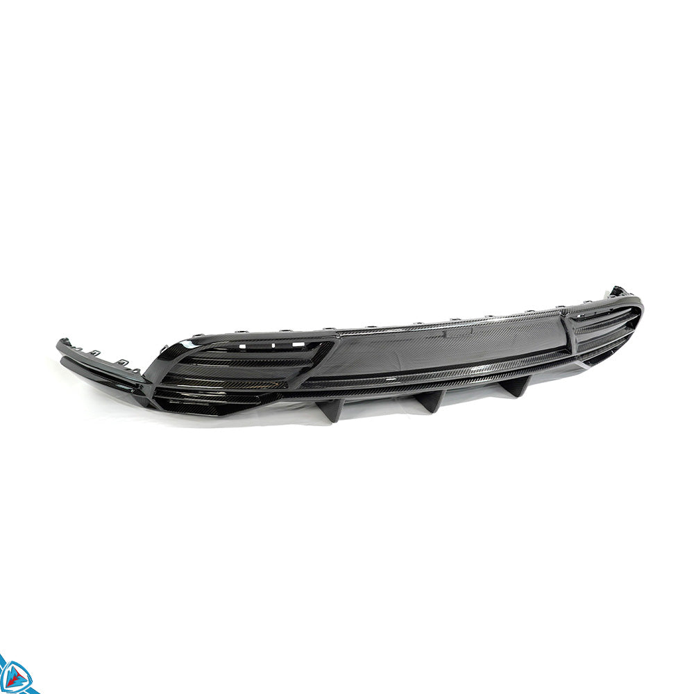 2020-2024 Tesla Model Y (1st-Gen) EVF Style Dry Carbon Fiber Rear Diffuser | EVFuel