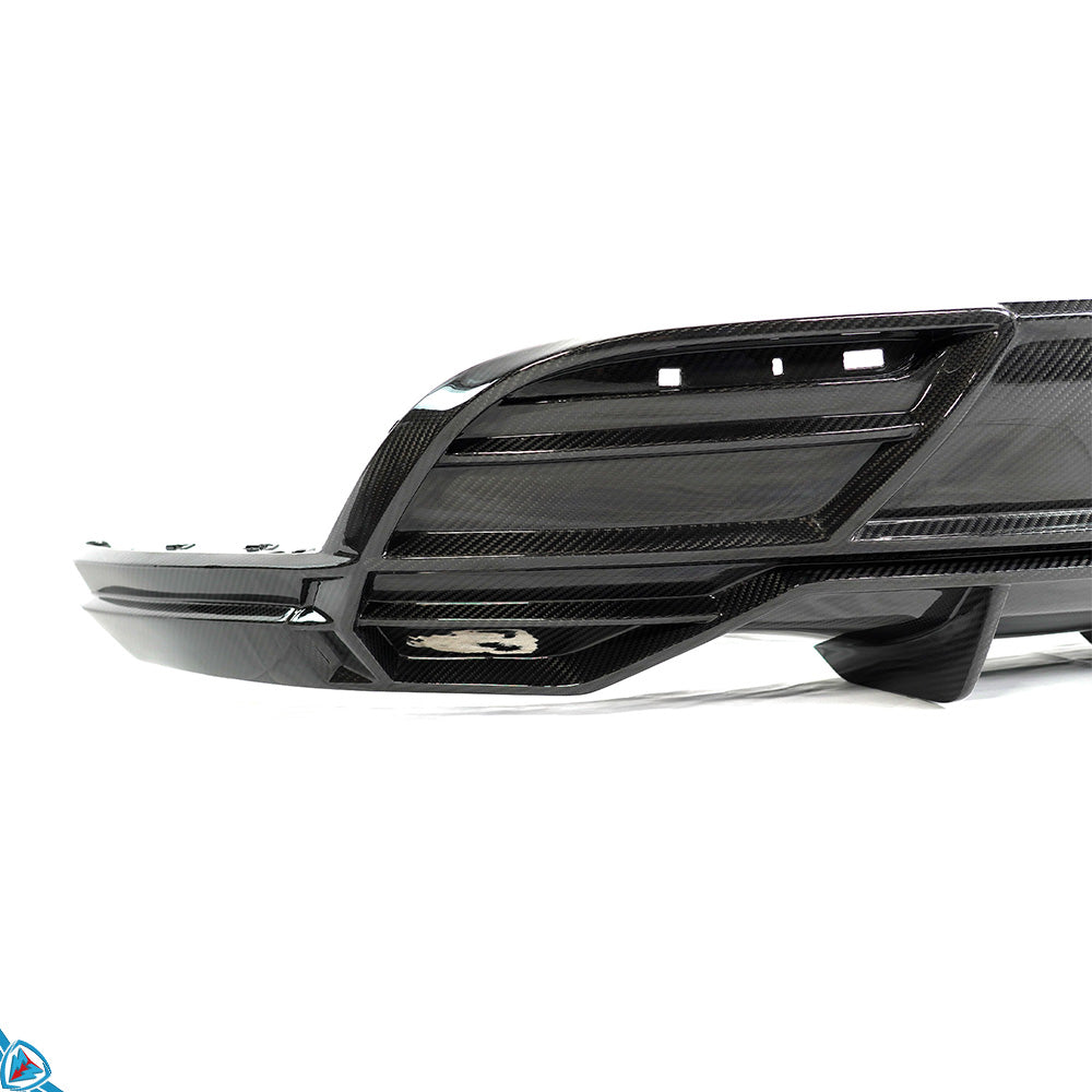 2020-2024 Tesla Model Y (1st-Gen) EVF Style Dry Carbon Fiber Rear Diffuser | EVFuel