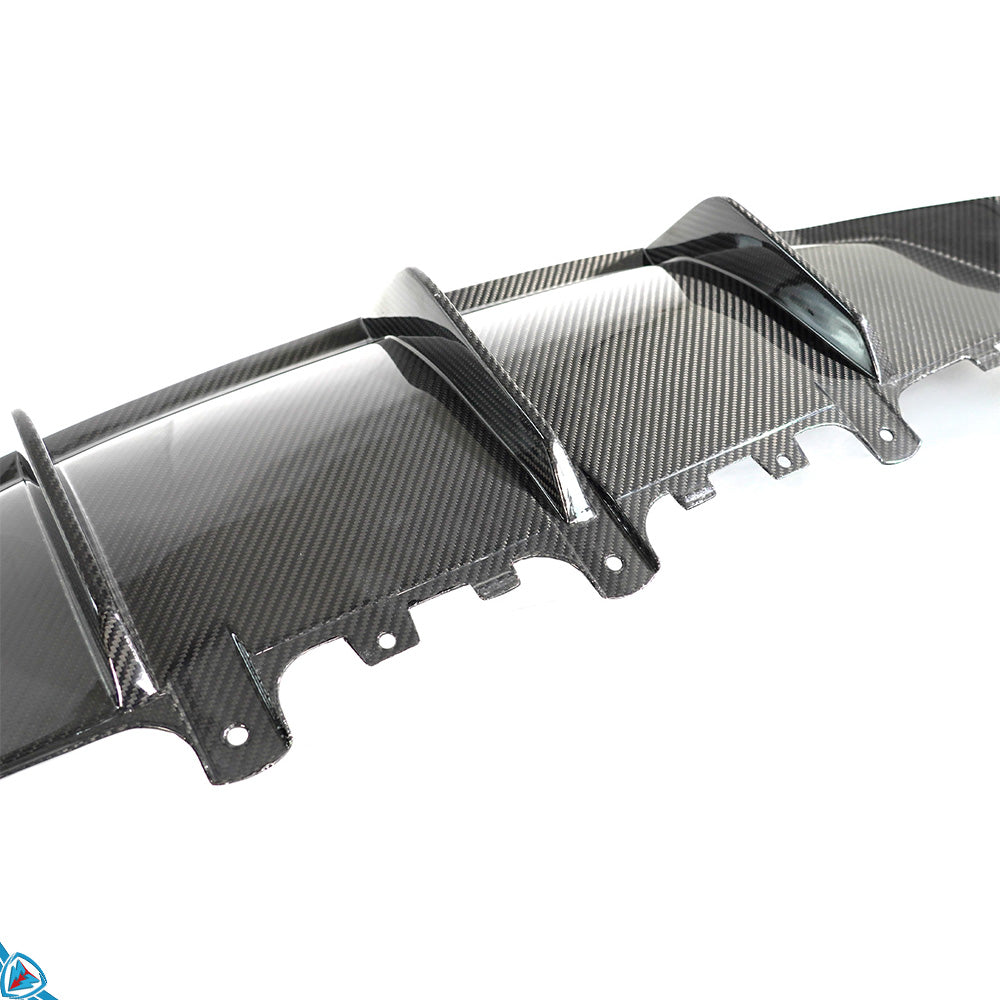 2020-2024 Tesla Model Y (1st-Gen) EVF Style Dry Carbon Fiber Rear Diffuser | EVFuel