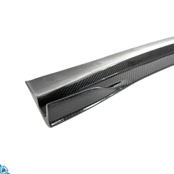 2020-2024 Tesla Model Y (1st-Gen) Sport Style Dry Carbon Fiber Side Skirt Extensions | EVFuel