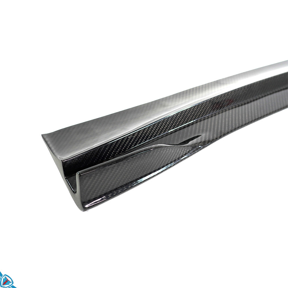 2020-2024 Tesla Model Y (1st-Gen) Sport Style Dry Carbon Fiber Side Skirt Extensions | EVFuel