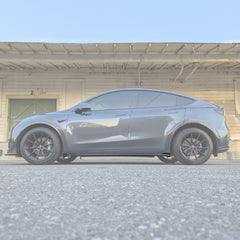 Tesla Model Y EVF Dry Carbon Fiber Side Skirt Extensions | EVFuel