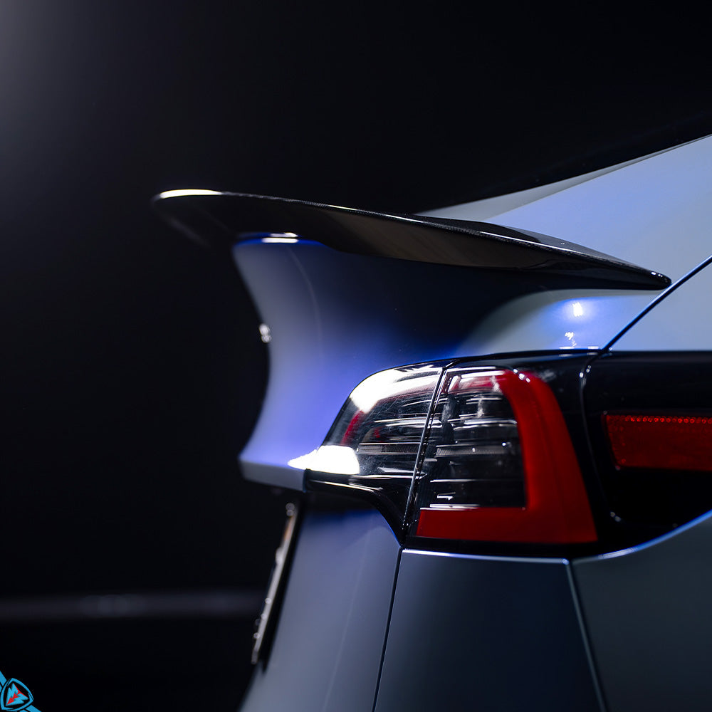 2020-2025 Tesla Model Y (1st-Gen) AGX Style Dry Carbon Fiber Trunk Spoiler | FYBR Aerodynamics