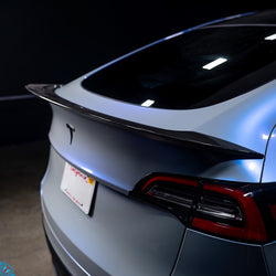 2020-2025 Tesla Model Y (1st-Gen) AGX Style Dry Carbon Fiber Trunk Spoiler | FYBR Aerodynamics