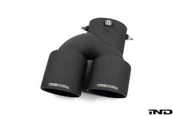 2020+ BMW M240i (G42) & M340i (G20) & M440i (G22/G26) Cerakote Black Quad Exhaust Tip Set | Trevora