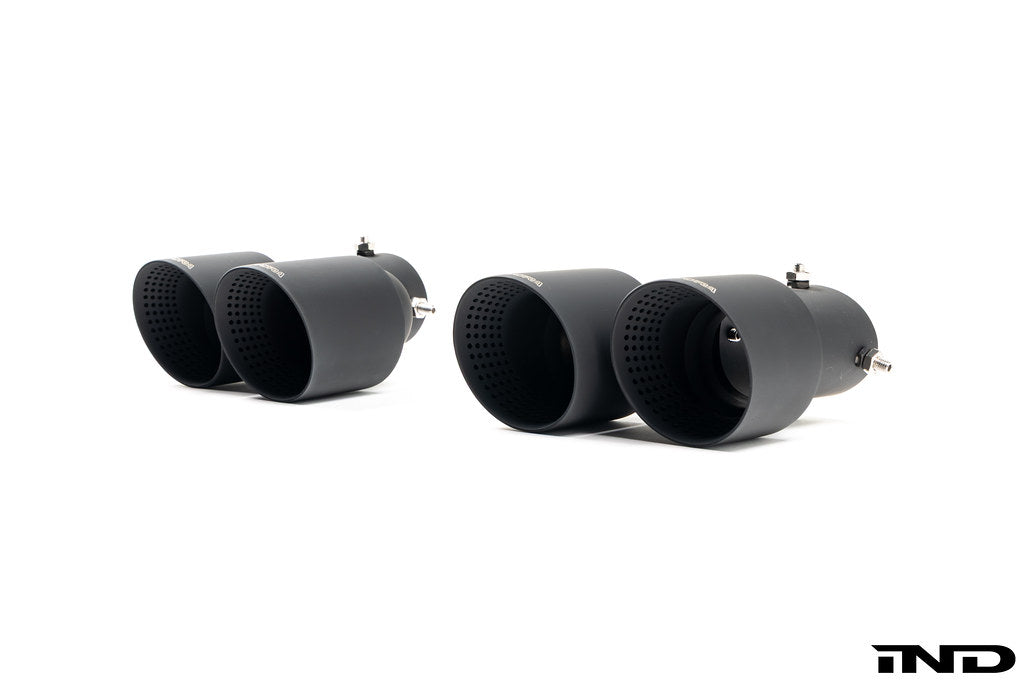 2020+ BMW M240i (G42) & M340i (G20) & M440i (G22/G26) Cerakote Black Quad Exhaust Tip Set | Trevora
