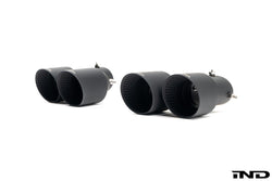 2020+ BMW M240i (G42) & M340i (G20) & M440i (G22/G26) Cerakote Black Quad Exhaust Tip Set | Trevora