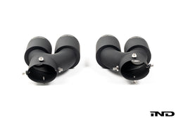 2020+ BMW M240i (G42) & M340i (G20) & M440i (G22/G26) Cerakote Black Quad Exhaust Tip Set | Trevora