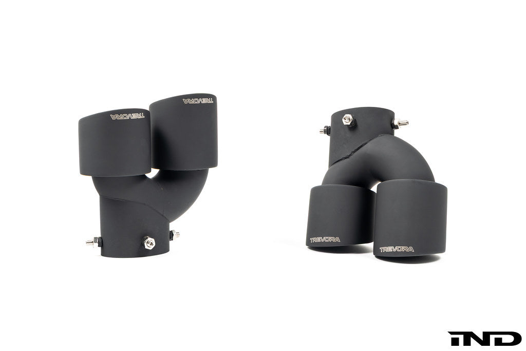 2020+ BMW M240i (G42) & M340i (G20) & M440i (G22/G26) Cerakote Black Quad Exhaust Tip Set | Trevora