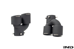 2020+ BMW M240i (G42) & M340i (G20) & M440i (G22/G26) Cerakote Black Quad Exhaust Tip Set | Trevora