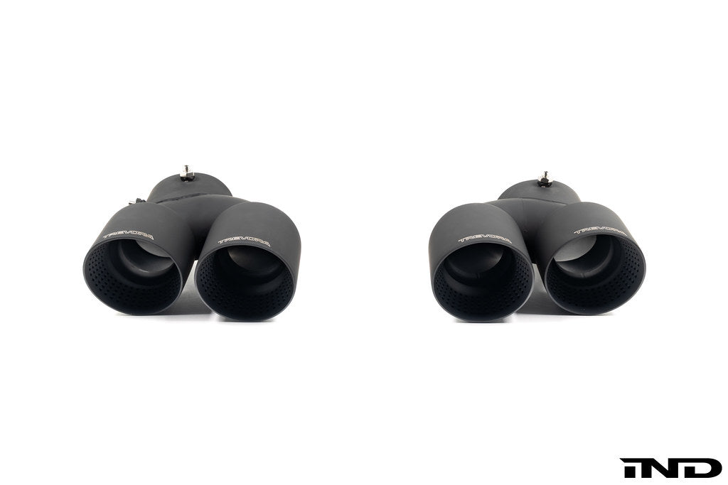 2020+ BMW M240i (G42) & M340i (G20) & M440i (G22/G26) Cerakote Black Quad Exhaust Tip Set | Trevora