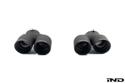 2020+ BMW M240i (G42) & M340i (G20) & M440i (G22/G26) Cerakote Black Quad Exhaust Tip Set | Trevora
