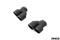 2020+ BMW M240i (G42) & M340i (G20) & M440i (G22/G26) Cerakote Black Quad Exhaust Tip Set | Trevora