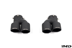 2020+ BMW M240i (G42) & M340i (G20) & M440i (G22/G26) Cerakote Black Quad Exhaust Tip Set | Trevora