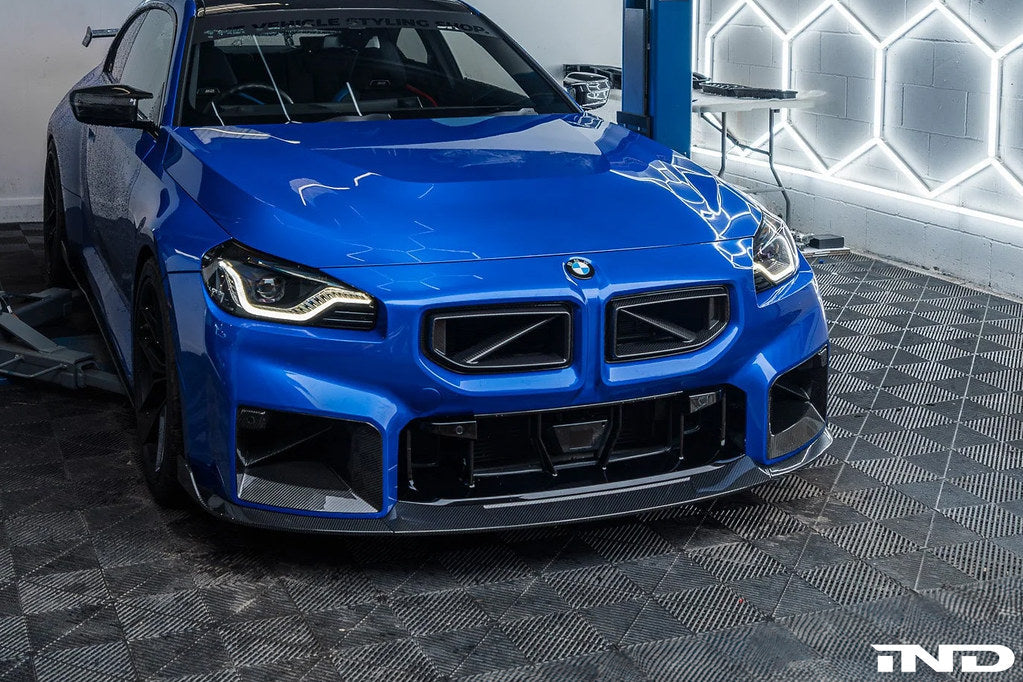2023+ BMW M2 (G87) TR87 Pre-Preg Carbon Fiber Front Splitter with Winglets | Trevora