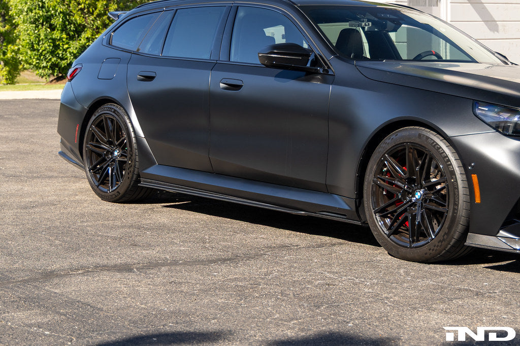 2025+ BMW M5 (G90/G99) PR-1 Pre-Preg Carbon Fiber Side Skirts | Trevora
