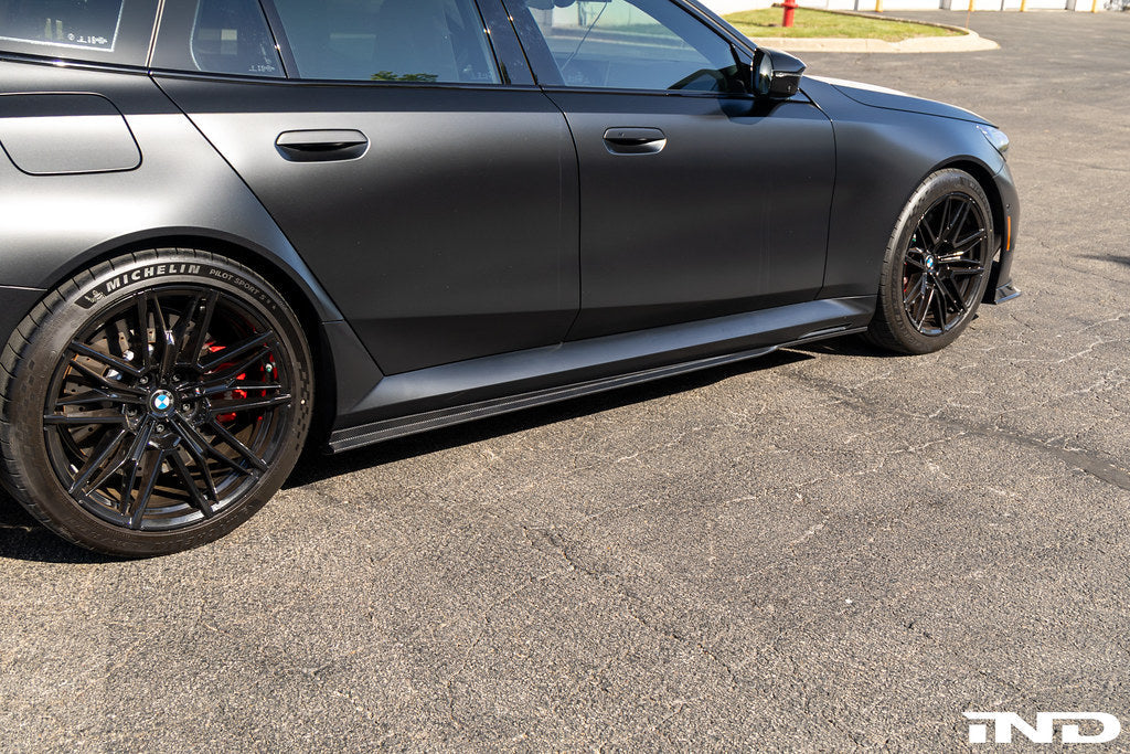 2025+ BMW M5 (G90/G99) PR-1 Pre-Preg Carbon Fiber Side Skirts | Trevora