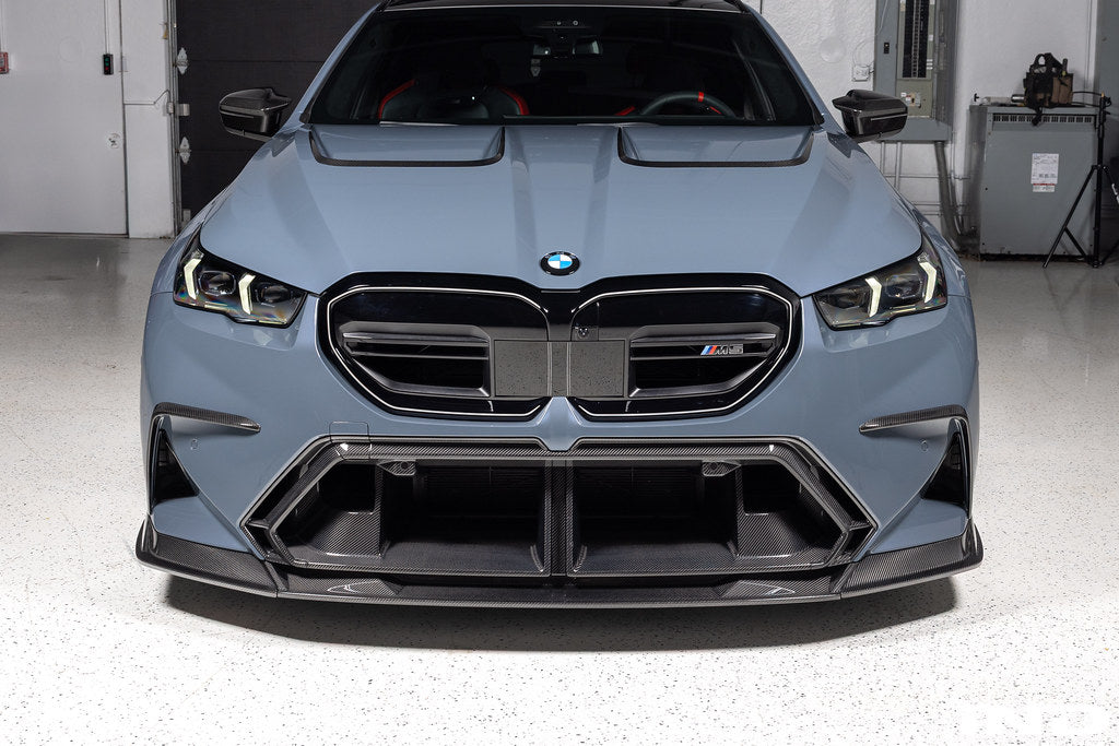 2025+ BMW M5 (G90/G99) PR-1 Pre-Preg Carbon Fiber Front Duct Extension Trims | Trevora